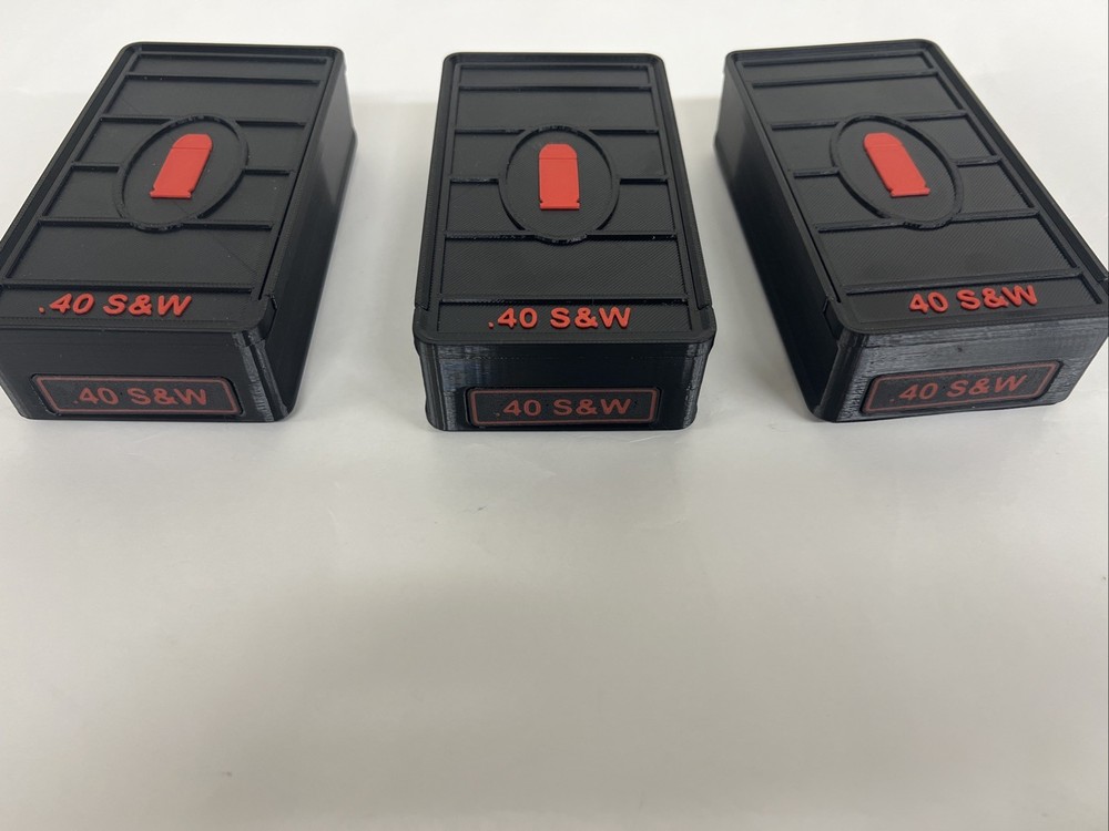 Stackable .40 S&W Ammo Box 50rd Capacity (3 Pack)
