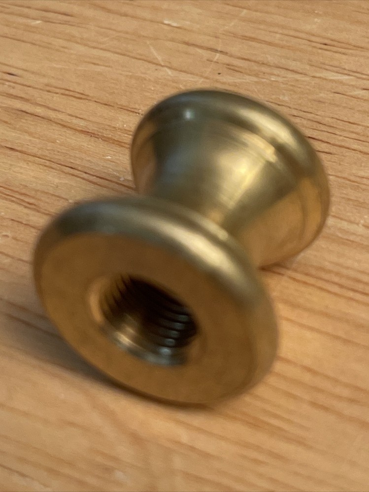 UNFINISHED Solid Brass 3/4” Tall X 1/8 IPS Threaded Turned Necks