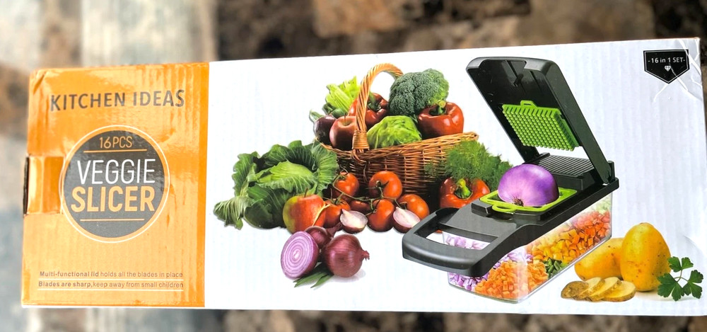 Kitchen Ideas Veggie Slicer 16PCS Multi-Function Vegetable Cutter Set New