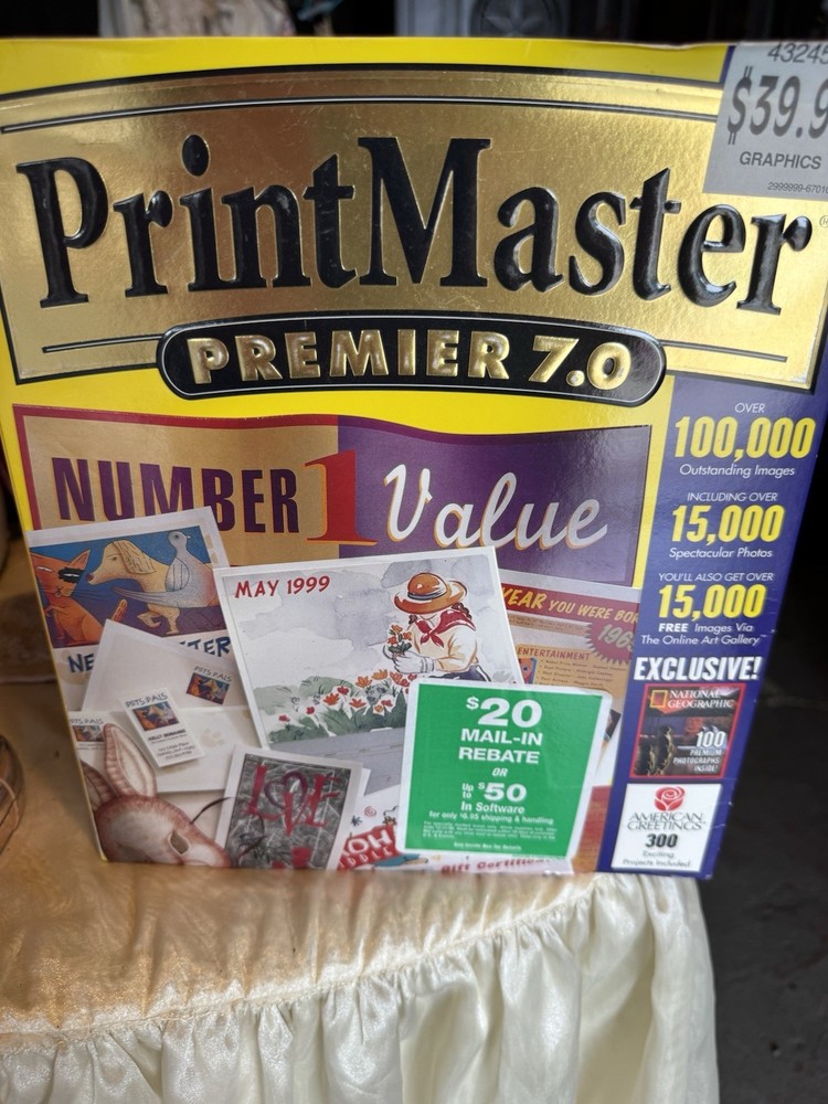 PrintMaster Premier 7.0 Windows 95, 98 Desktop Publishing