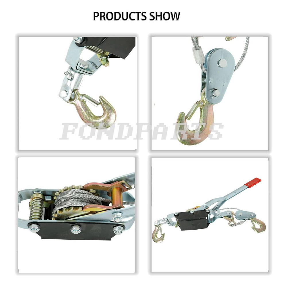 5 TON COMEALONG RATCHET HAND CABLE WINCH PULLER COME A LONG COME ALONG TOOL