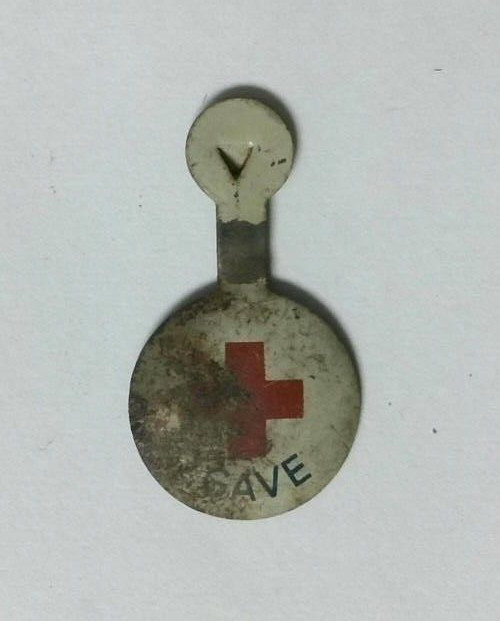 Vintage Red Cross Save Campaign Rare Pinback Button