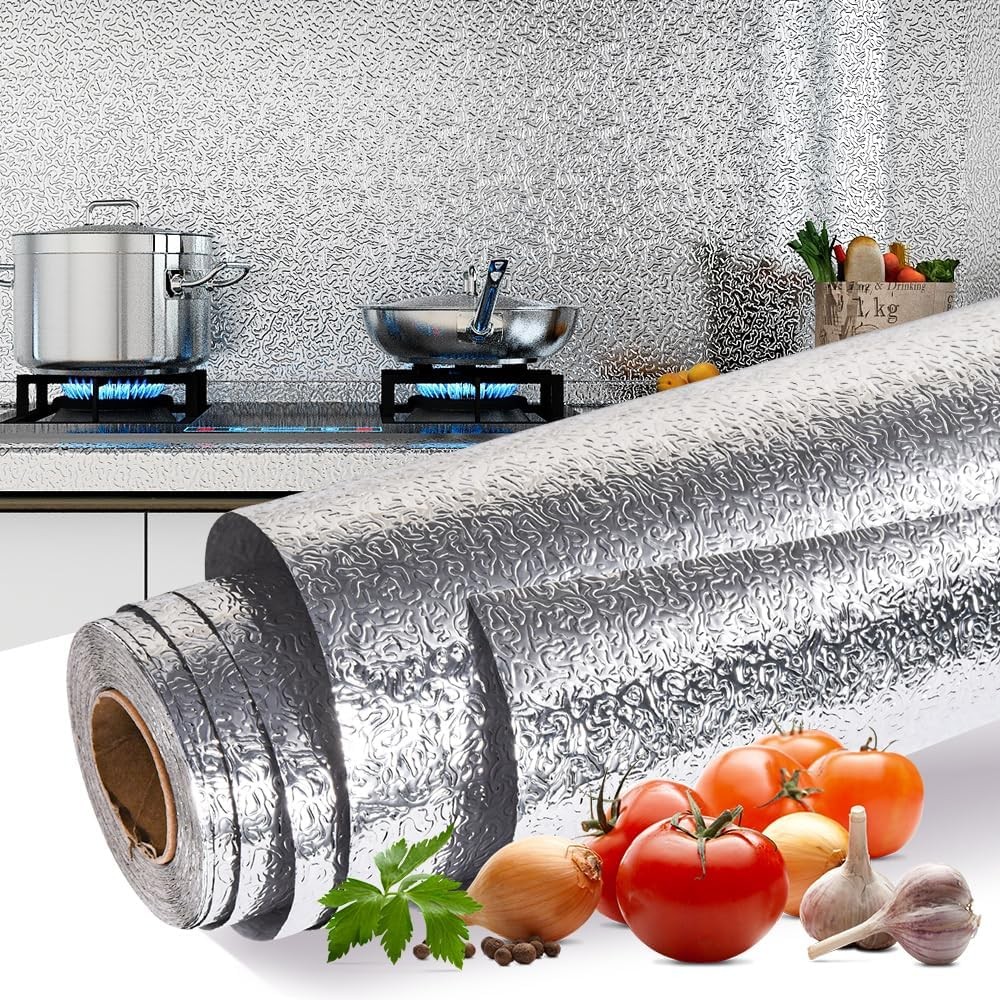 Kitchen Wallpaper Oil Proof Stier Aluminum Kitchen Basplash Protector