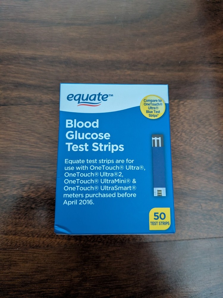 Equate Blood Glucose Test Strips, 50 Count