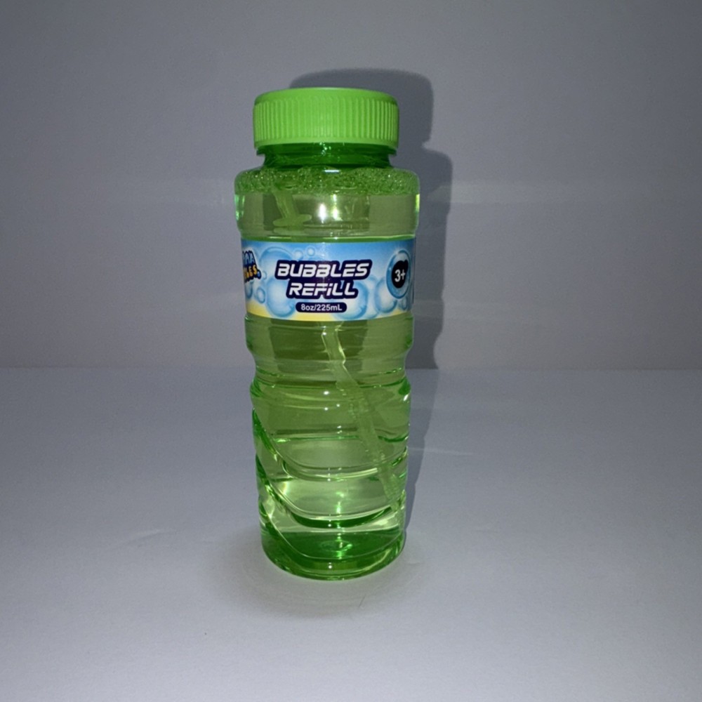 Wanna Bubbles Bubble Solution Refill Bottles Assorted Colors for Ages 3+ pack 6
