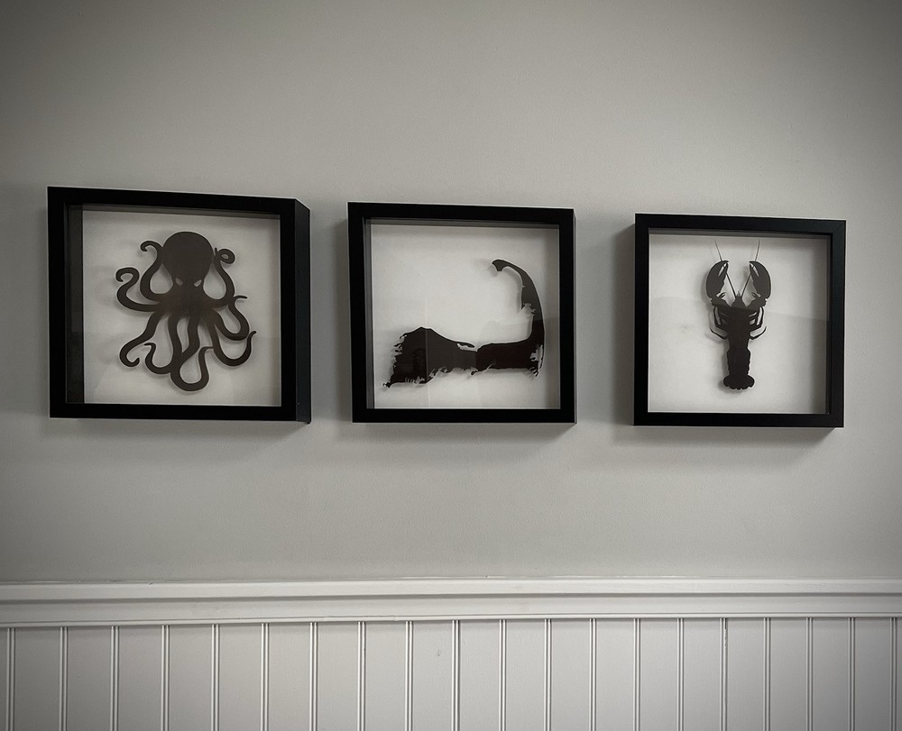 Cape Cod Shadowbox, Custom Metal Artwork