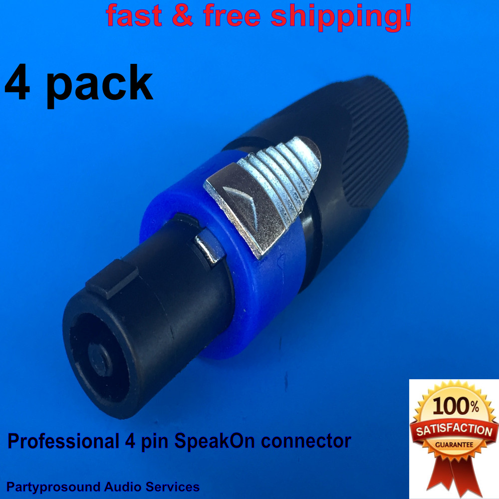 SpeakOn connector 4 pin pole for NL4FX  (4 pack ) high wattage  #57