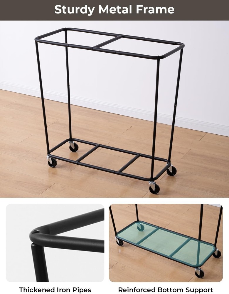 Multi-Functional Clothes Sorter with 2 Sections, Perfect for Organization