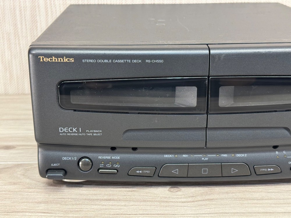 Technics RS-CH550 Stereo Double Cassette Deck - UNTESTED