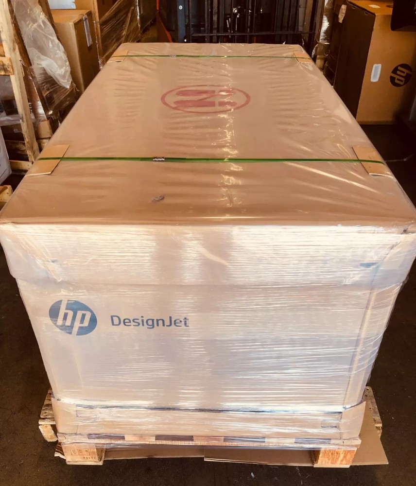 HP DesignJet T1600PS Dual Roll 36" Wide Large Format CAD PDF Plotter Top Stacker