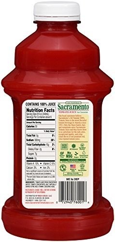 Tomato Juice, 46 oz Plastic Bottle