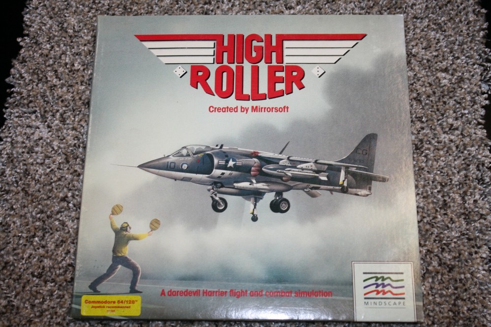 High Roller Commodore 64 C64 Game with cardboard case and manual