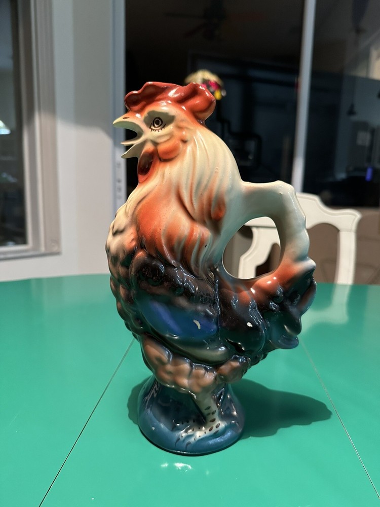 Vintage Russian Rooster Pitcher