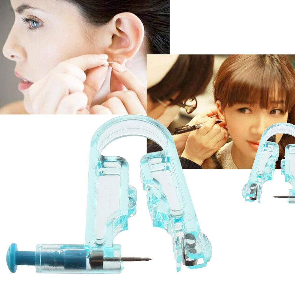 10-50Pcs Disposable Ear Studs Piercing Gun Ear Stud Unit Piercer Tool Kit