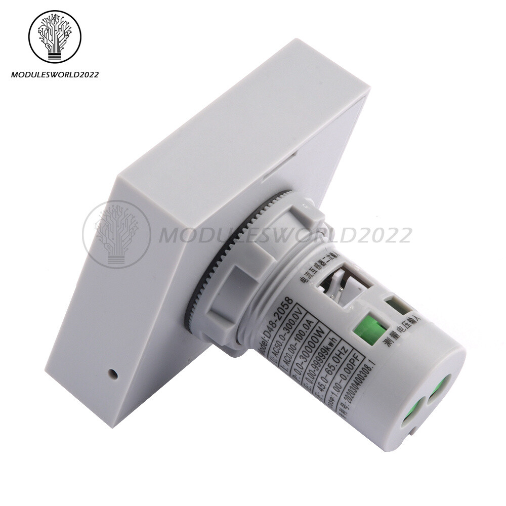 AC50V-300V 100A LCD Digital Multi-function Voltage Current Power Frequency Meter