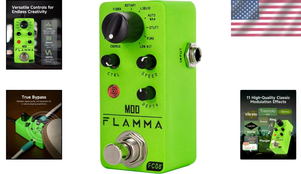 Mini Modulation Pedal - 11 Effects in 1