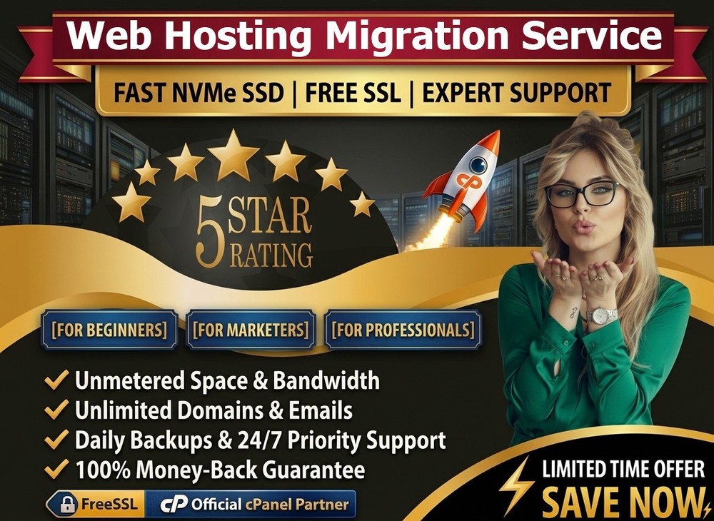 Web Hosting Migration Service - ⚡ Fast Transfer, Unlimited + Support - $14.99/Yr