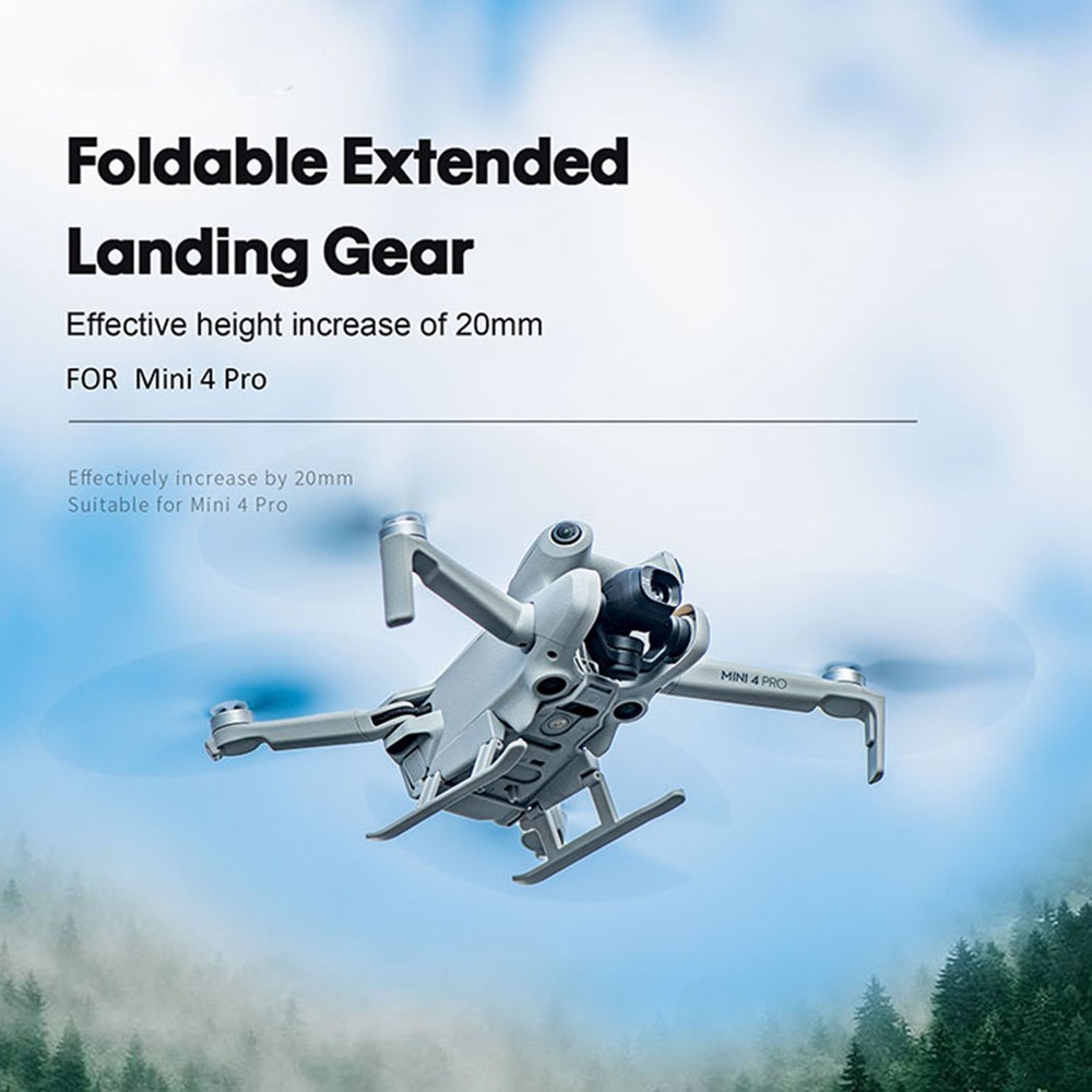 For DJI Mini4 Pro Extended Landing Gear Fall Protection Cushioning Train Frame