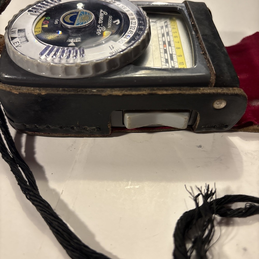 NICE GOSSEN LUNA PRO ASA Light Meter w/ Case Untested