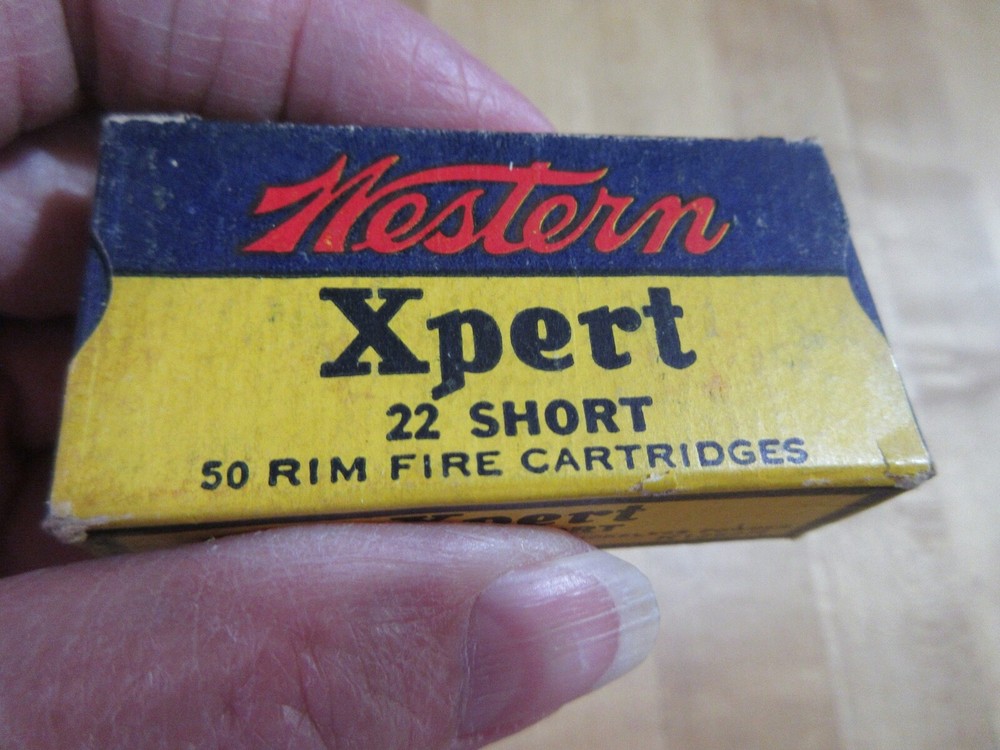 Empty Ammo Box Western Xper 22 SHORT W18 #19