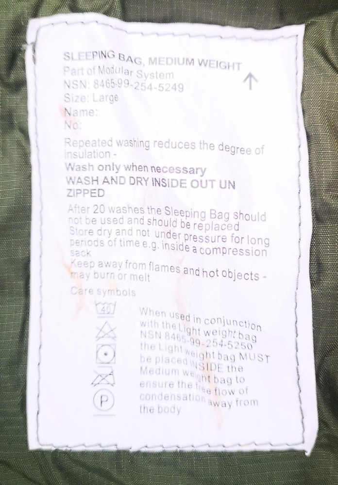 British Army Modular Light/Medium Sleeping Bag System Various Sizes / Conditions
