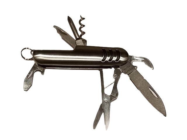 5-Pk Stainless Multi Tools 7-in-1 Pocket Knife Can Opener Corkscrew Scissors