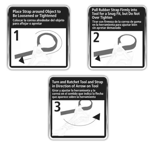 Husky Dual‑Material Strap Wrench – 28" Strap – 8" Capacity - 2-Pack