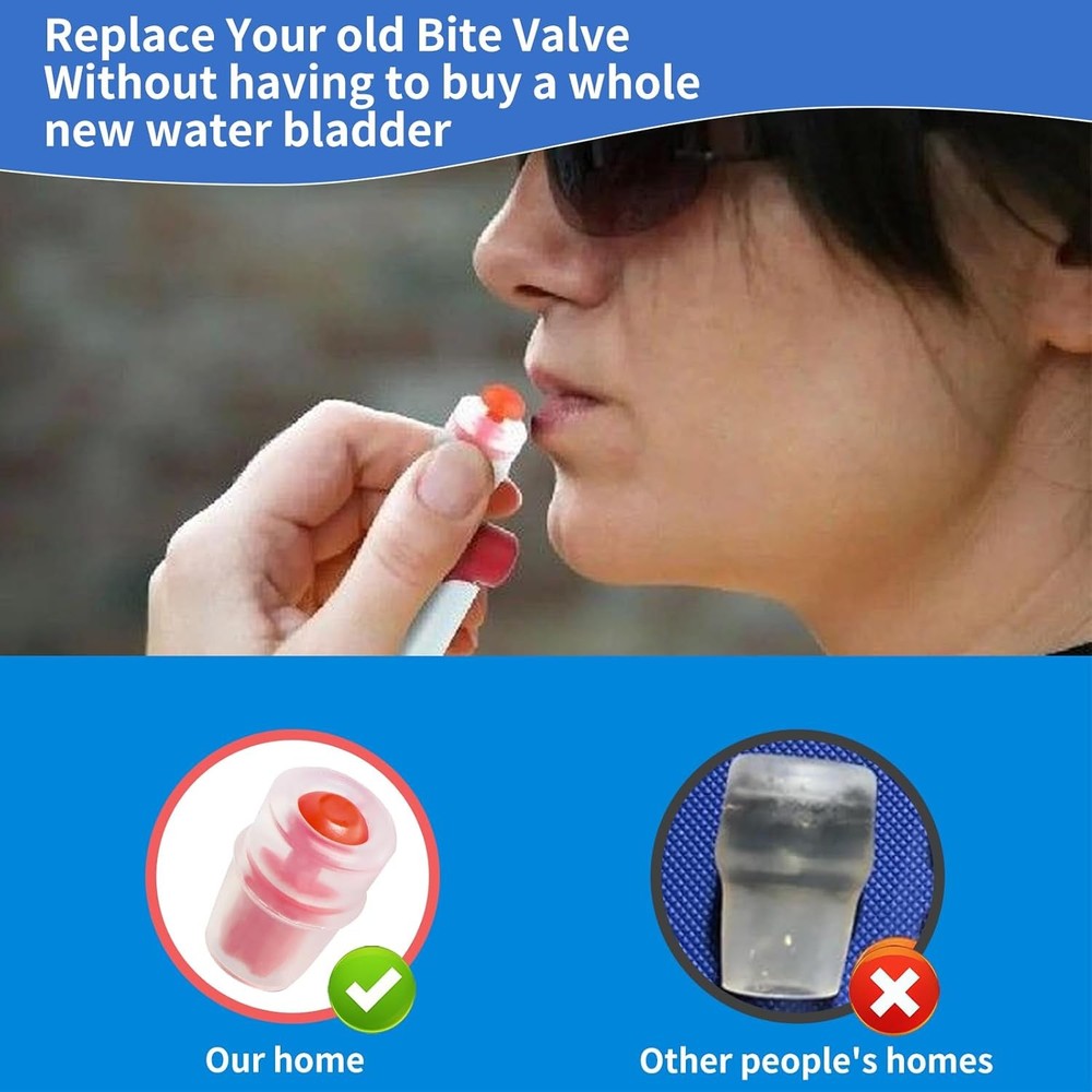 Bite Valve Replacement Mouthpiece Fit for Hydration Pack Bladder Water Backpack