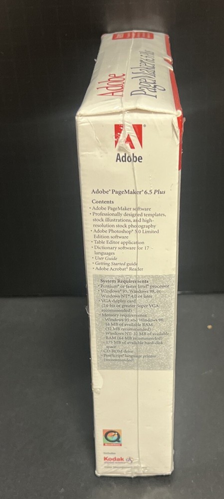 Adobe PageMaker 6.5 Plus Windows Upgrade Professional Page Layout Software