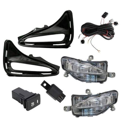 Fog Lights Assembly Replacement for Corolla L LE XLE 2017 2018 2019 Clear