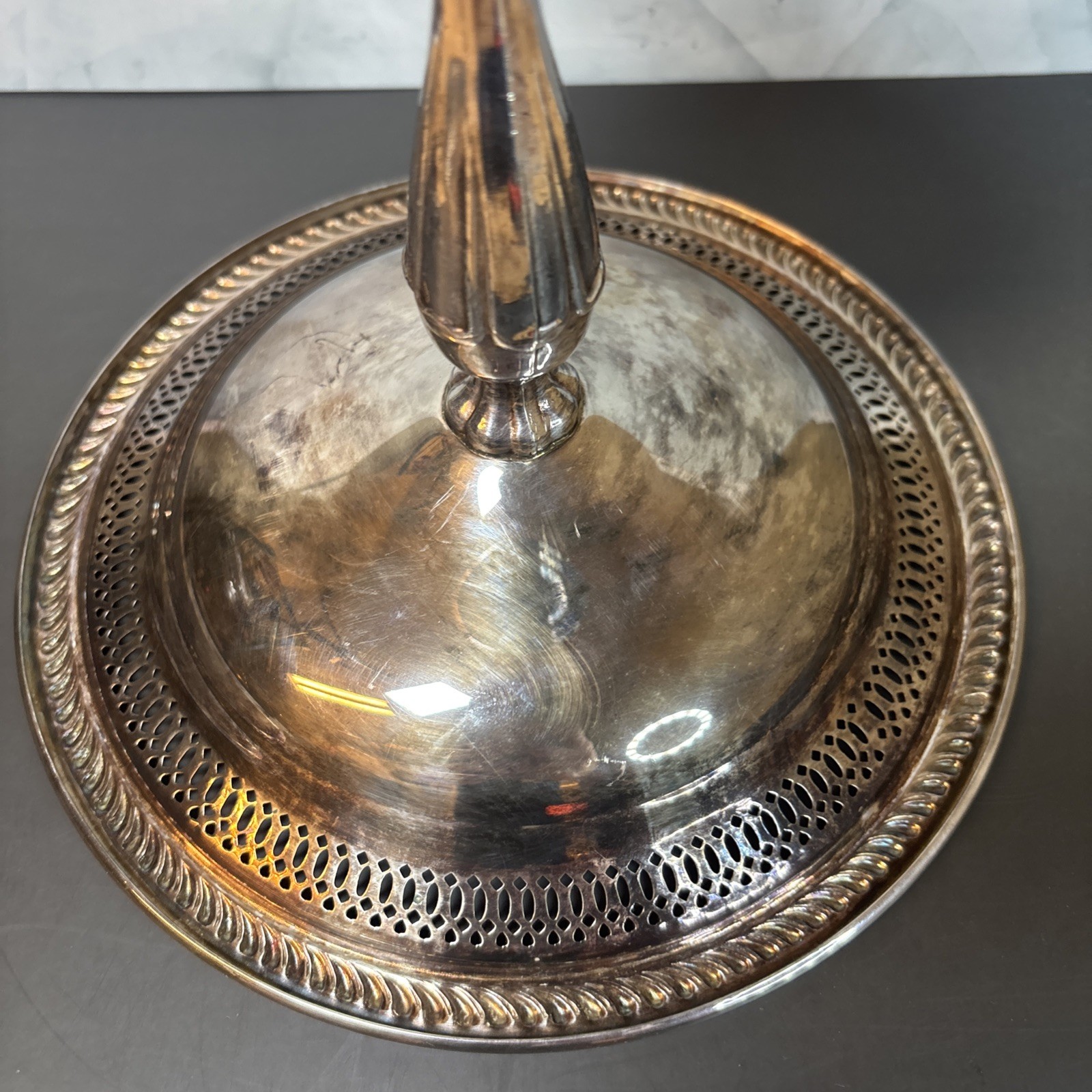 F.B. Rogers Silver Co 1883 - Silver Plate Pedestal Compote Candy Dish