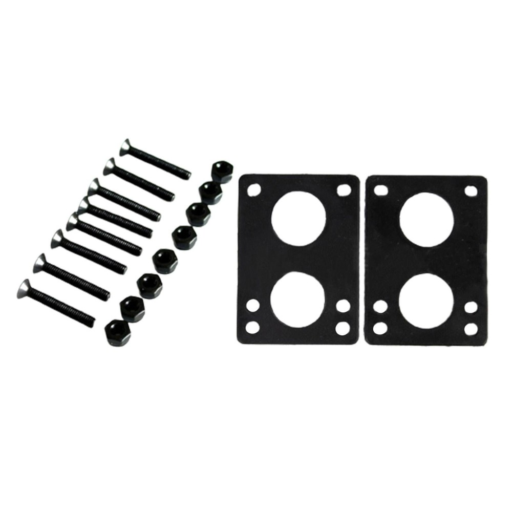 2 Pieces 6 mm Skateboard Riser Shock Pads Soft Longboard