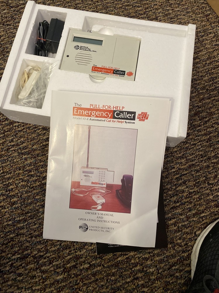 Pull-for-Help Emergency Caller Automated Call for Help System Model PBTR 10-4