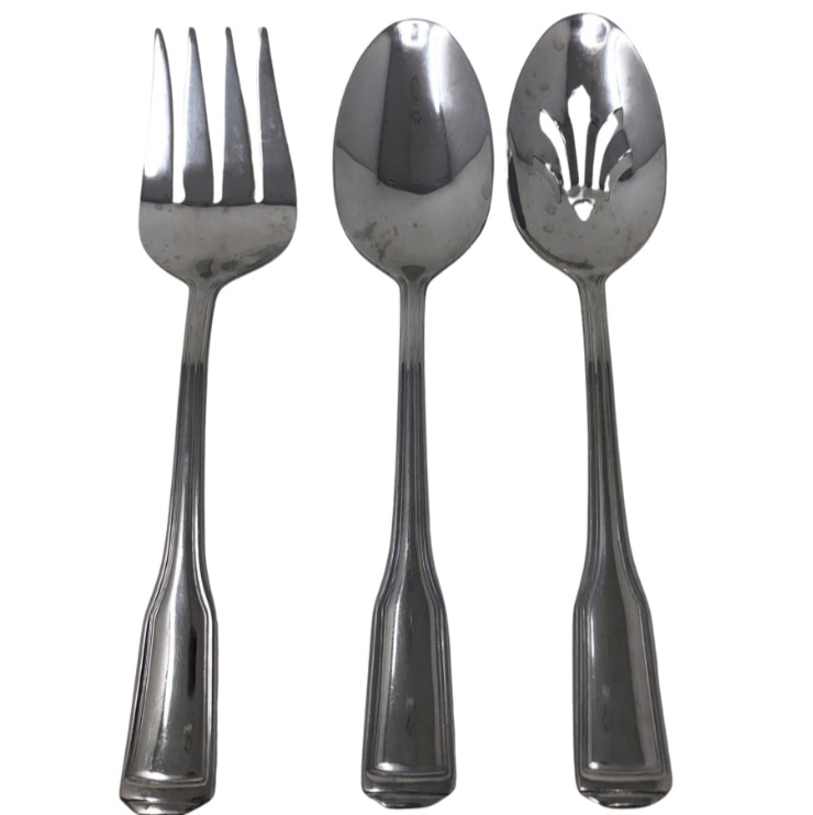 Hamilton Silversmiths American Classic Stainless 3 Piece Serving Set Flatware