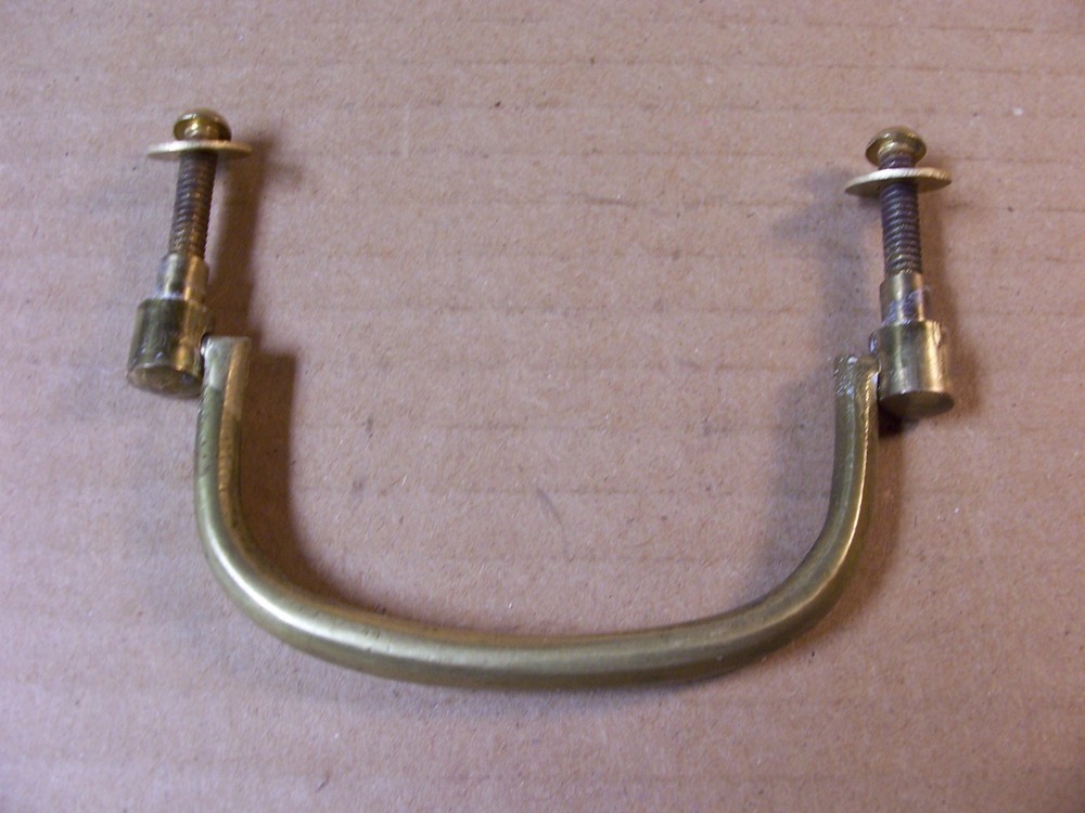 VINTAGE SOLID BRASS DRAWER PULL / HANDLE