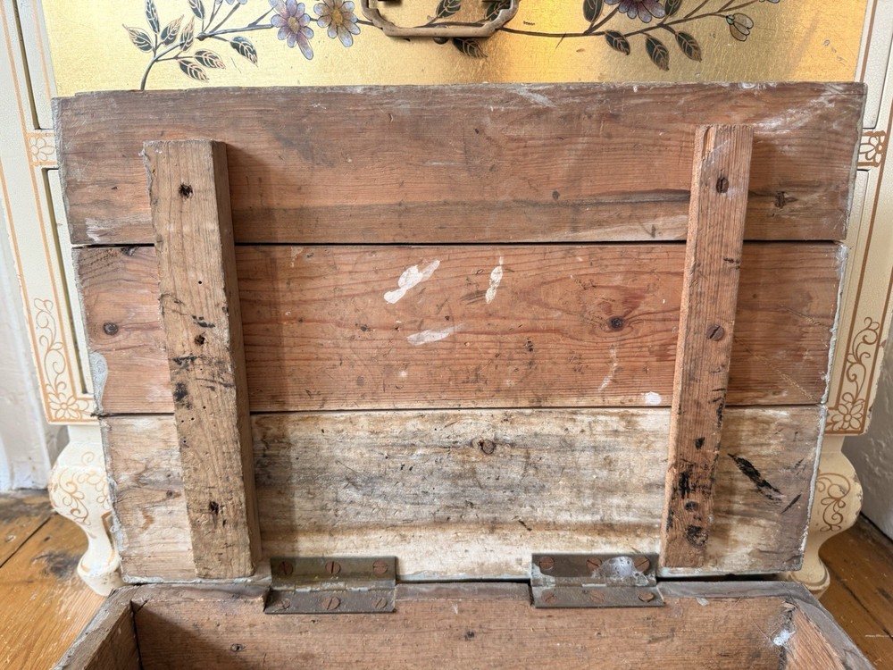 Vintage Antique Medium Wooden Storage Tools Watchmakers Engineers Box Rustic