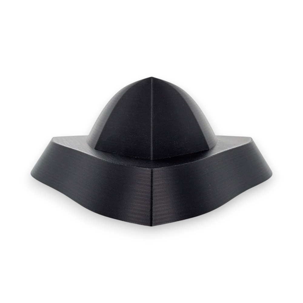 Rendlesham UFO Model | 3D Printed Triangular Flying Saucer | Black PLA | 4–10"