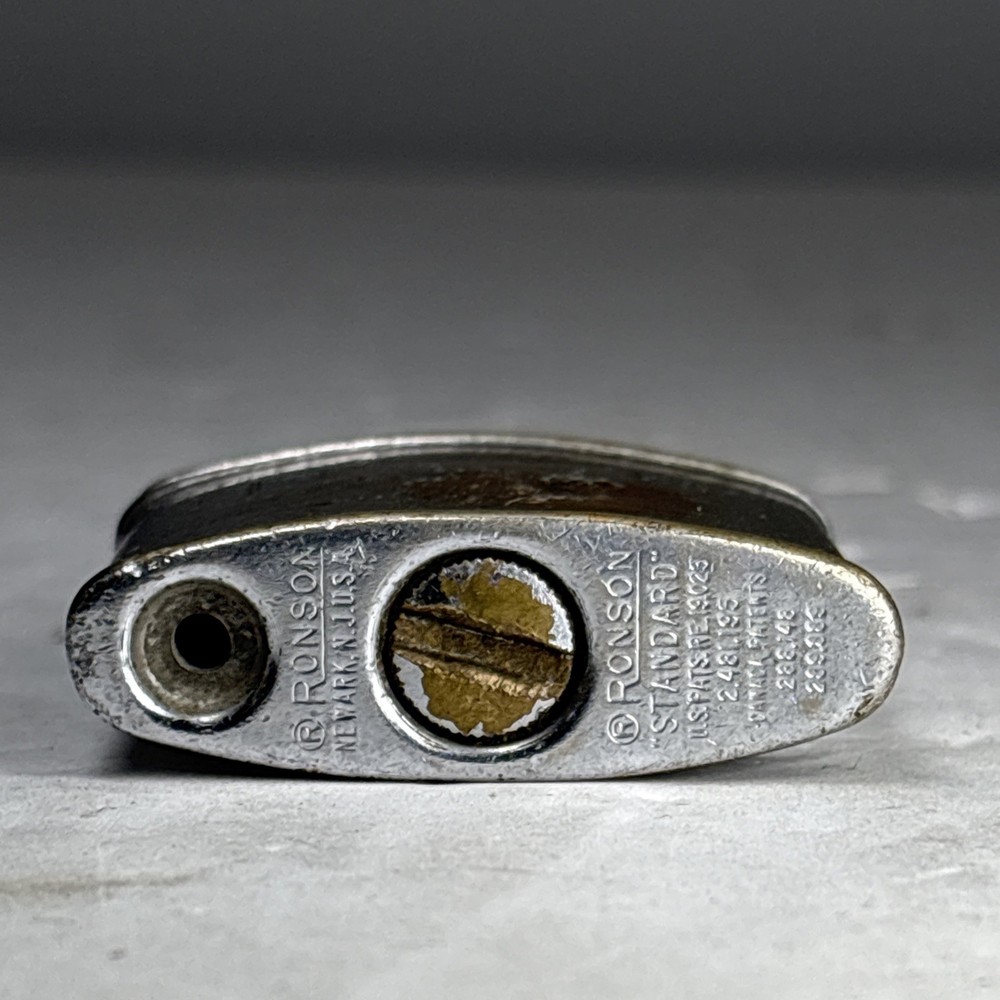 Vintage Ronson Standard Silver Lighter - Untested