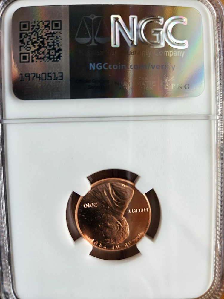 2010 LINCOLN CENT PENNY UNION SHIELD NGC MS66RD