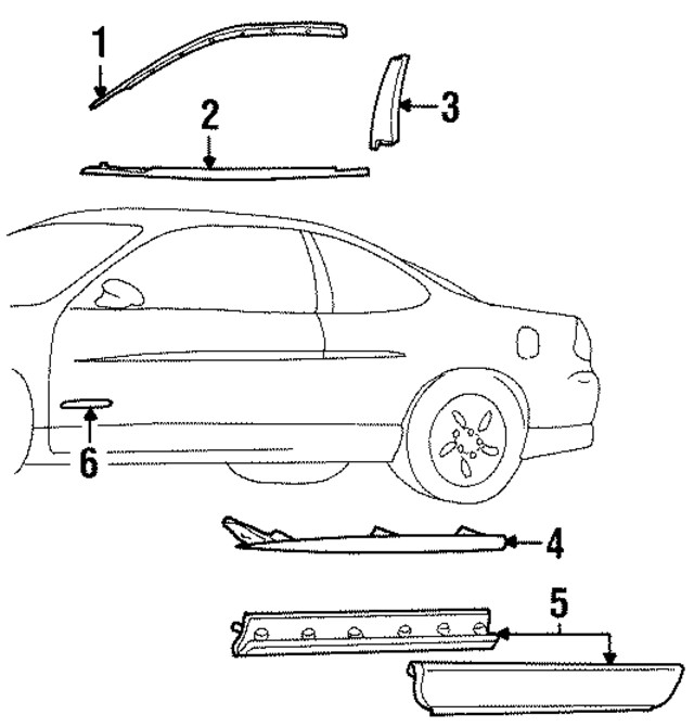 Genuine GM Belt Weather-Strip 10326351