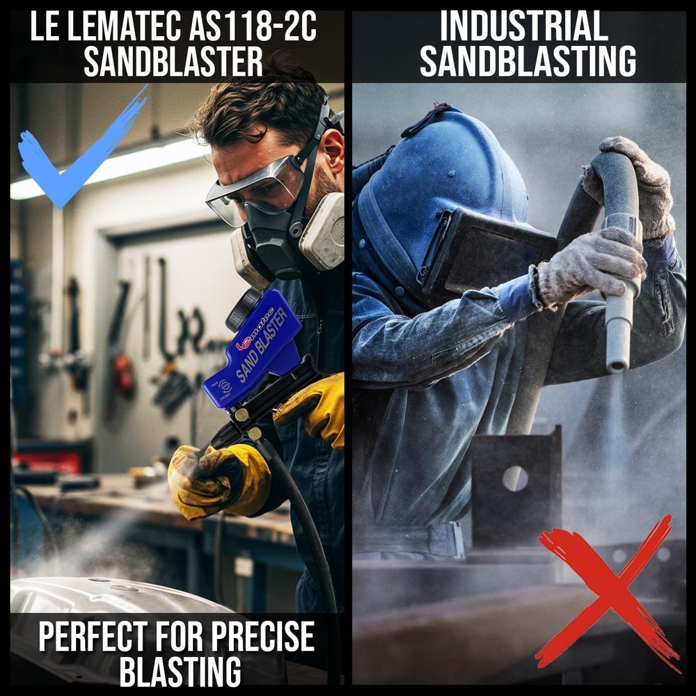 Complete Sand Blasting Kit with Ceramic Siphon Function - For Fine Detail Work