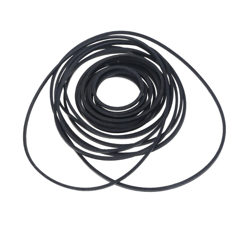 10x 1.5mm Cassette Tape Replacement Rubber DVD Recorder Turntable Strap Belt