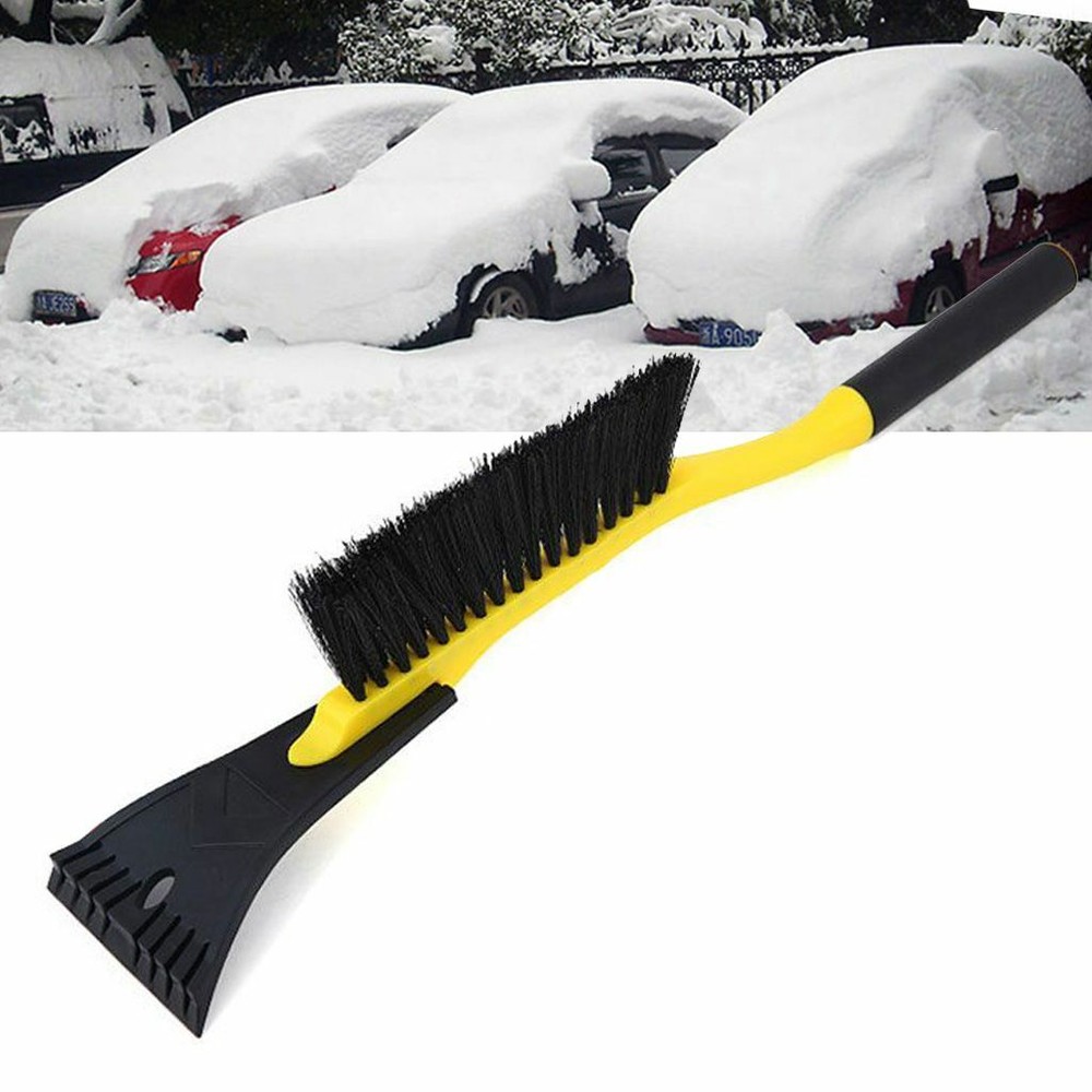 Car Windshield Multipurpose Long Handle Snow Removal with Brush Ice Scraper Tool