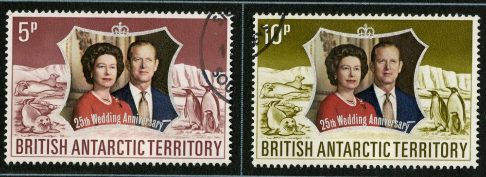 British Antarctic Territory   1972   Scott # 43-44  USED Set