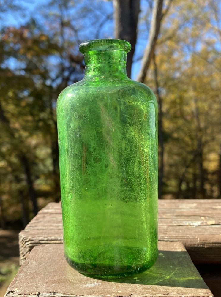 Green Owens Cork Top Bottle
