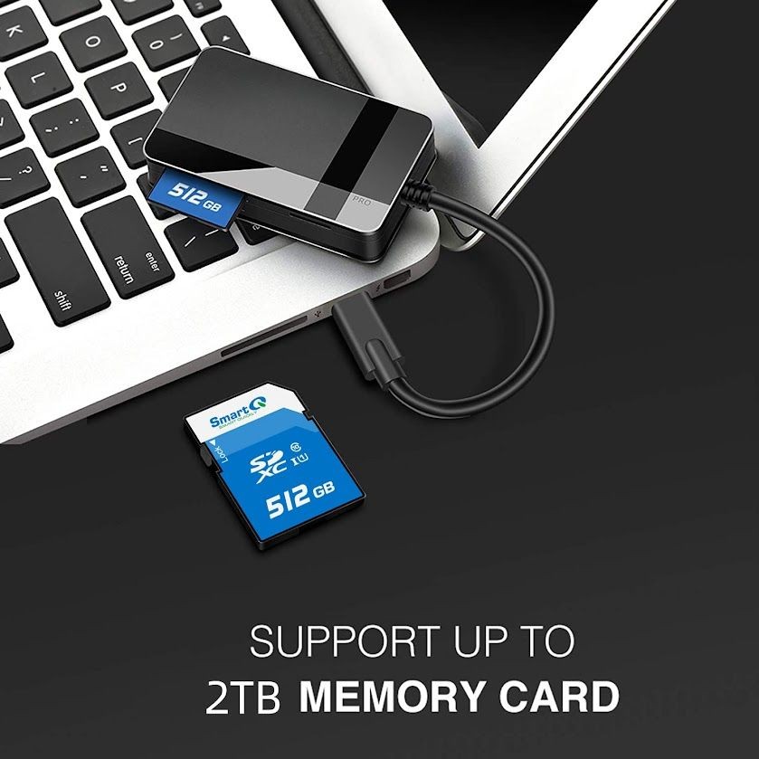 Type-C All In One Multi Memory Card Reader for SD/TF/CF/MS - Fast Data Transfer