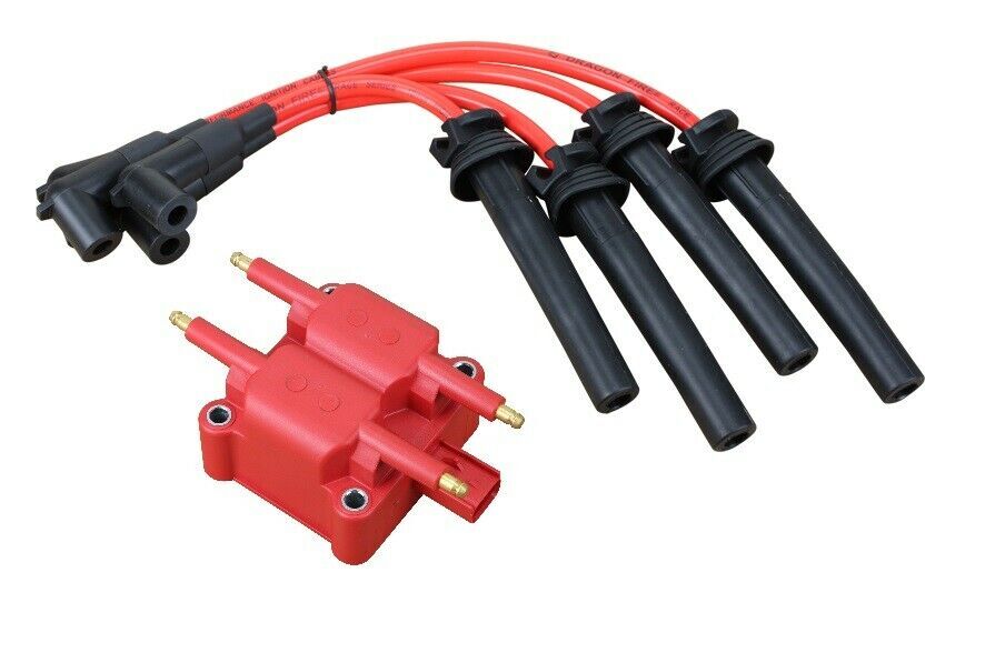 Dragon Fire Ignition Coil Pack & Spark Plug Wire 2002-2008 Mini Cooper S 1.6L L4