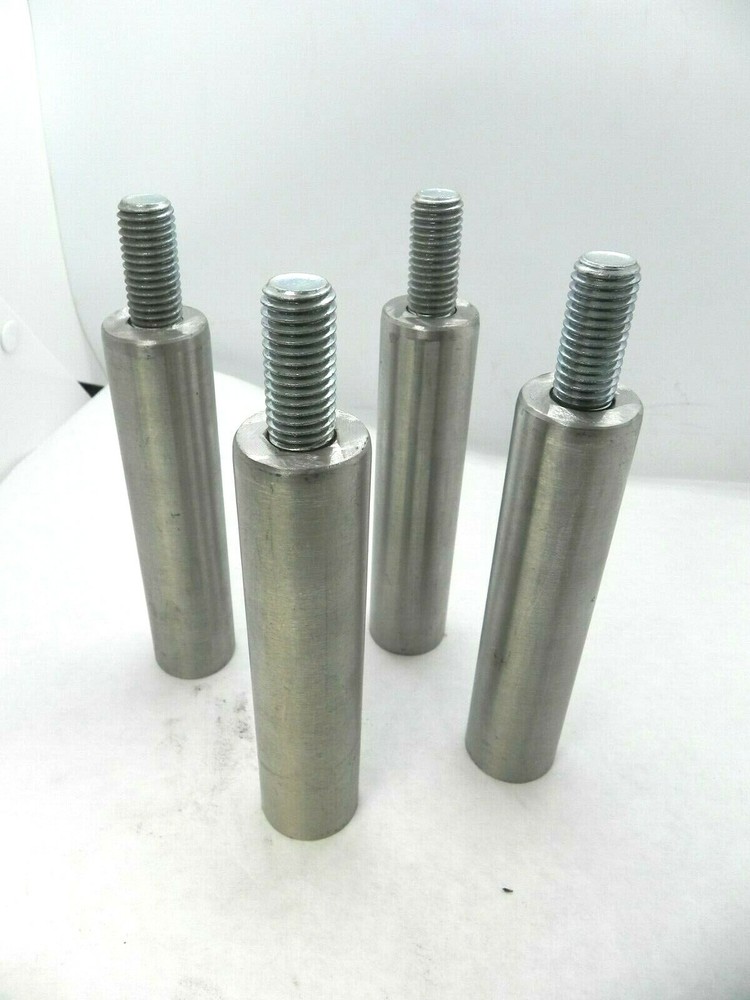 (4-pck) Stainless Steel Riser Feet Component Hardware 5/8"-11Threaded End (FR)