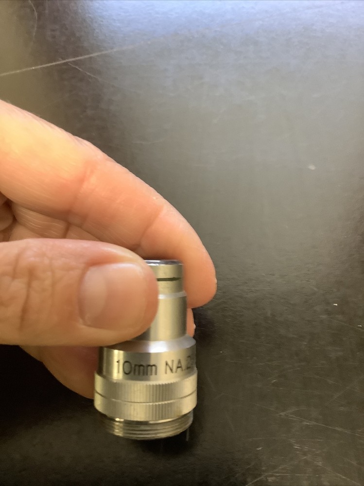 K-A-V JAPAN OBJECTIVE 10mm LENS OPTICS MICROSCOPE PART