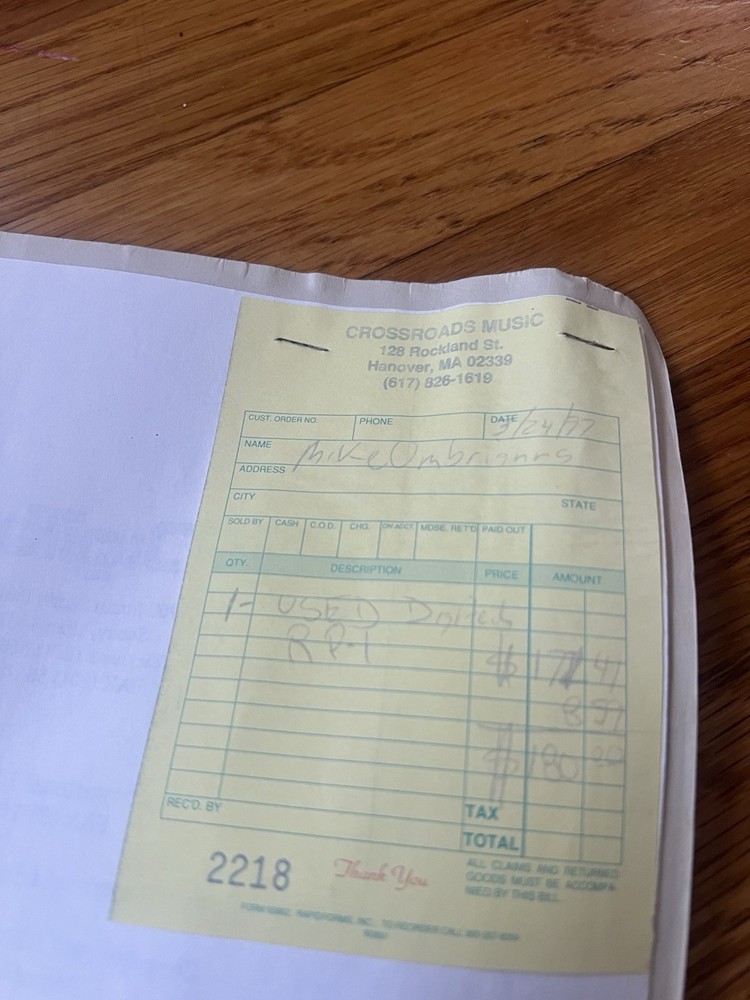 Digitech RP-1 Manual Book Only